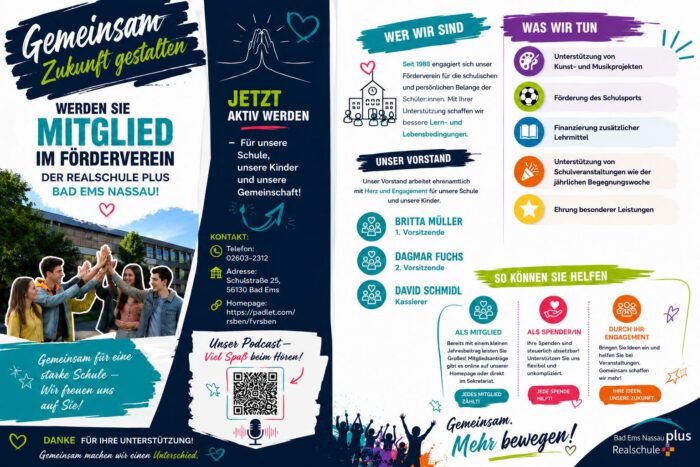 Flyer des Fördervereins